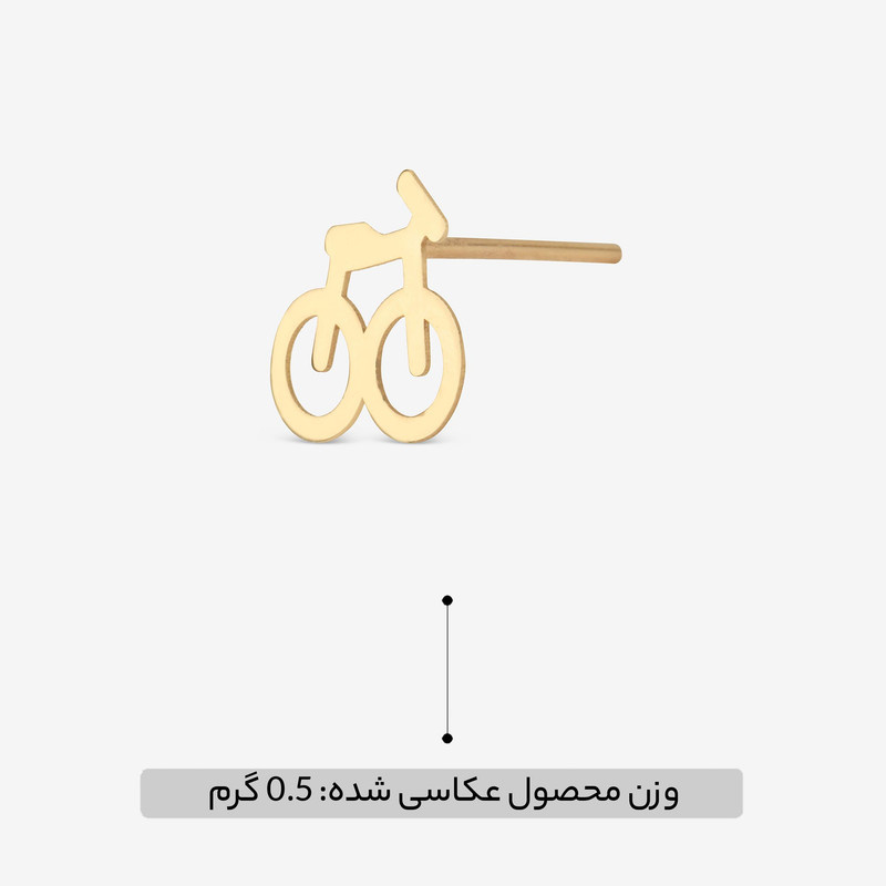 گوشواره میخی طلا 18 عیار زنانه طلای رادا مدل رکاب کد rd530 گوشواره میخی طلا 18 عیار زنانه طلای رادا مدل رکاب کد rd530