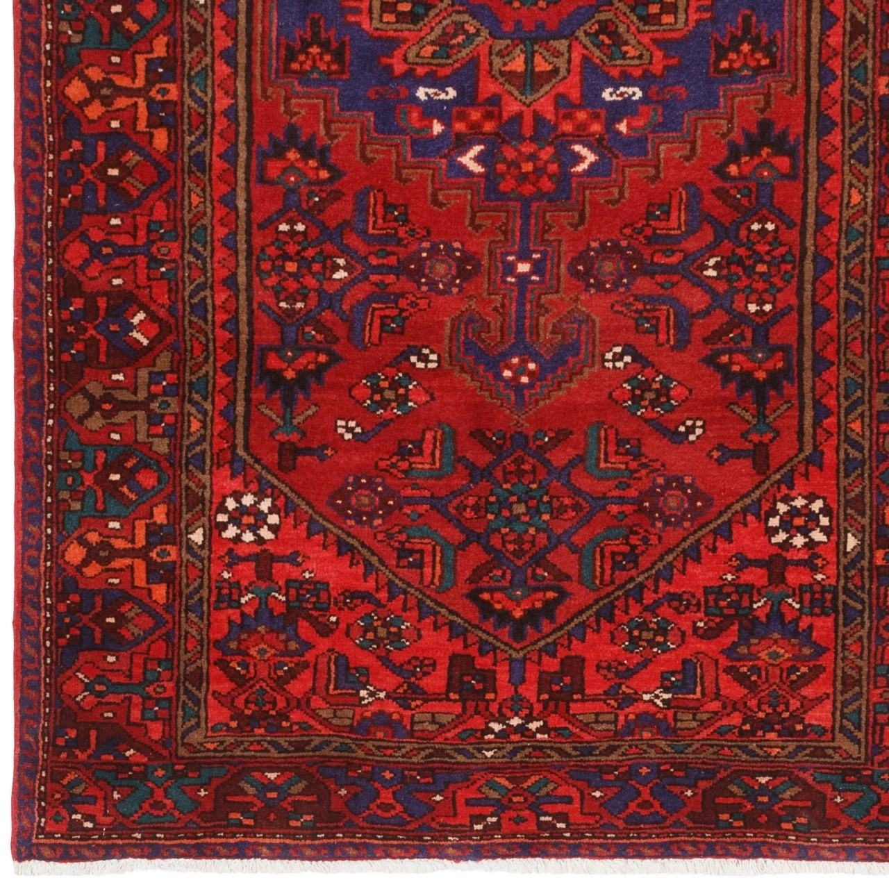 فرش دستباف قدیمی سه و نیم متری زنجان کد 709022