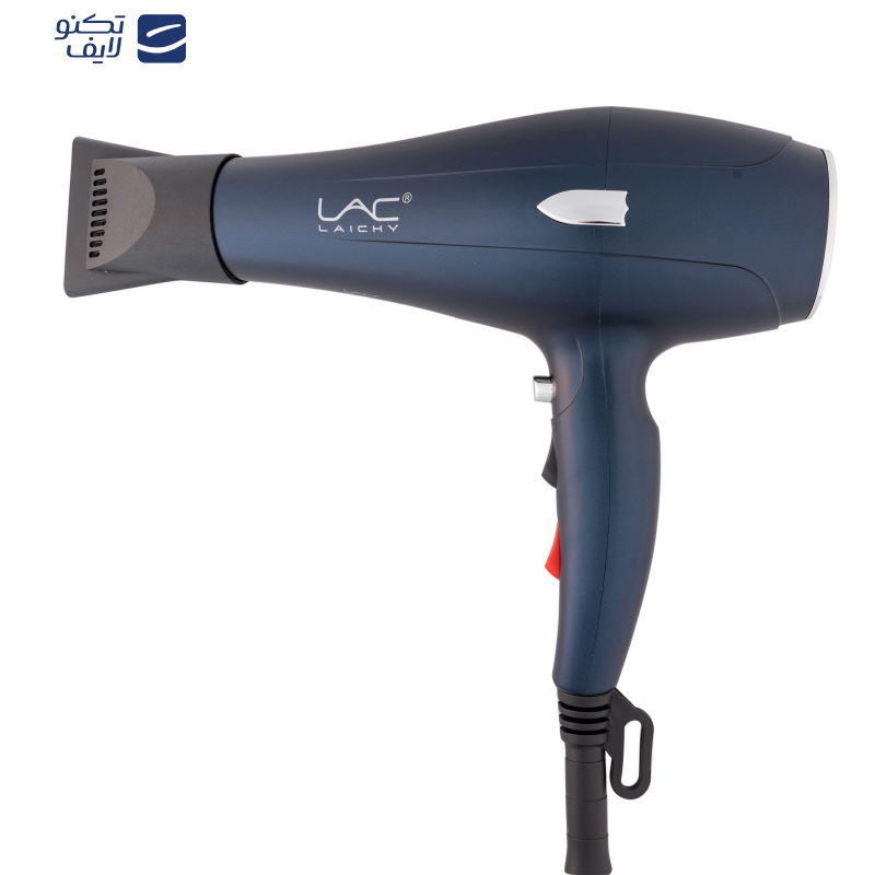 سشوار حرفه‌ای لایچی مدل L-9080، موتور AC با توان مصرفی 2200 وات، دارای قابلیت باد سرد، طراحی ارگونومیک، فناوری تولید یون، با حالت صاف‌کننده و حجم‌دهنده، وزن 500 گرم، تنظیم حرارت 3 حالته و کنترل سرعت 2 حالته، به همراه 2 سری متمرکزکننده