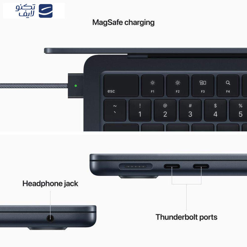 لپ تاپ 13.6 اینچی اپل مدل MacBook Air MC7X4 2022 LLA-M2-16GB RAM-256GB SSD لپ تاپ 13.6 اینچی اپل مدل MacBook Air MC7X4 2022 LLA-M2-16GB RAM-256GB SSD