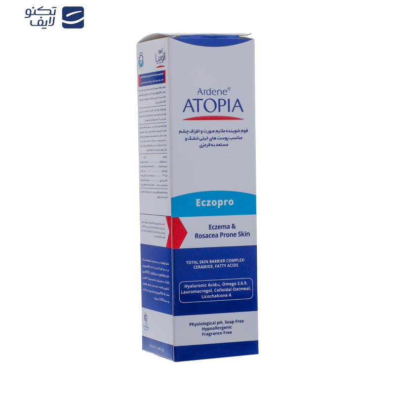 فوم شست‌وشوی صورت آردن آتوپیا مدل ECZOPRO حجم 150 میلی‌لیتر