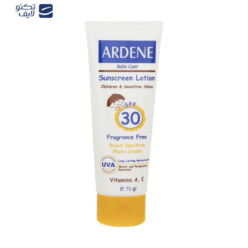 لوسیون ضدآفتاب کودکان  آردن مدل 30 حجم 75 میلی لیتر لوسیون ضدآفتاب کودکان  آردن مدل 30 حجم 75 میلی لیتر