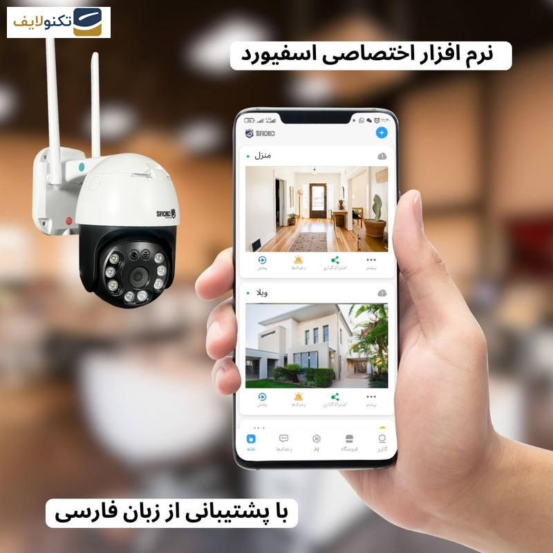 دوربین مداربسته تحت شبکه اسفیورد مدل SZM430 دوربین مداربسته تحت شبکه اسفیورد مدل SZM430