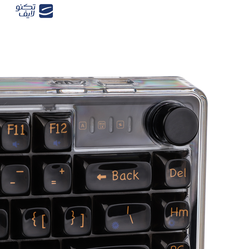 کیبورد بی سیم گیمینگ لاجی کی مدل K450BB، سوییچ مکانیکال شفاف، Tenkeyless، نورپردازی RGB کیبورد بی سیم گیمینگ لاجی کی مدل K450BB، سوییچ مکانیکال شفاف، Tenkeyless، نورپردازی RGB
