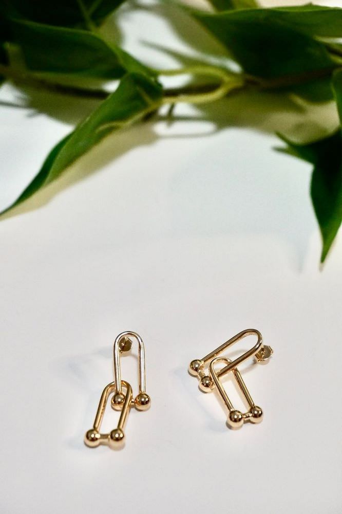 گوشواره طلا زنانه طلا 18عیار طرح تیفانی