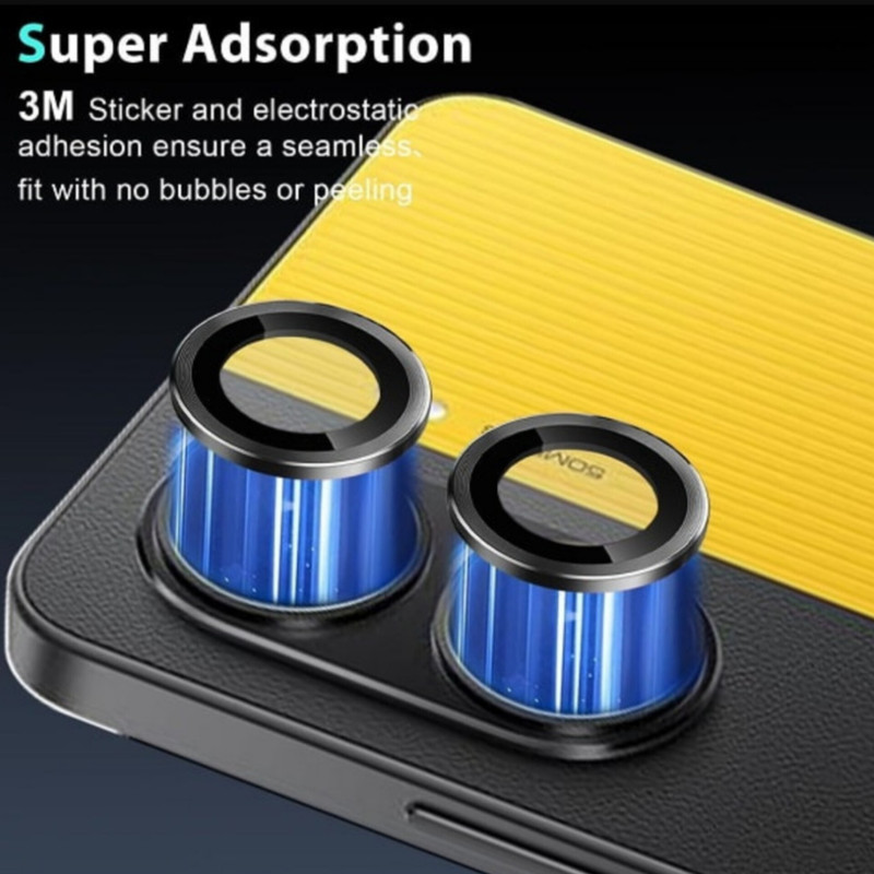 محافظ لنز دوربین شیشه ای اوجی مدل Crystal Shield مناسب برای گوشی موبایل شیائومی Poco X7 Pro