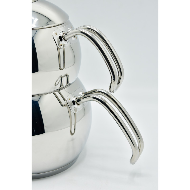 ست کتری و قوری کرکماز مدل استیل کد 104