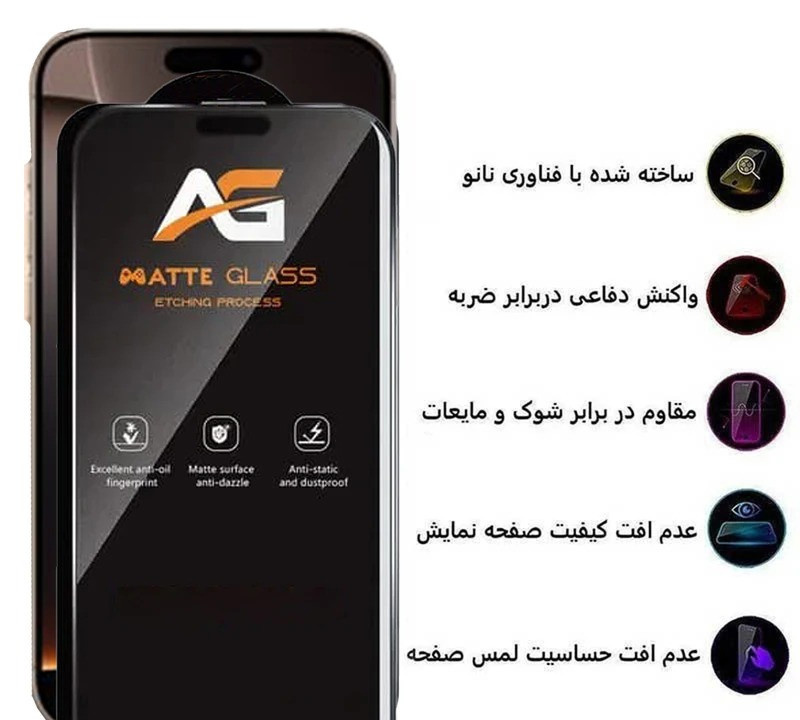 محافظ صفحه نمایش مات اپیکوی مدل AG Matte Etching مناسب برای گوشی موبایل اپل iPhone 17 Air