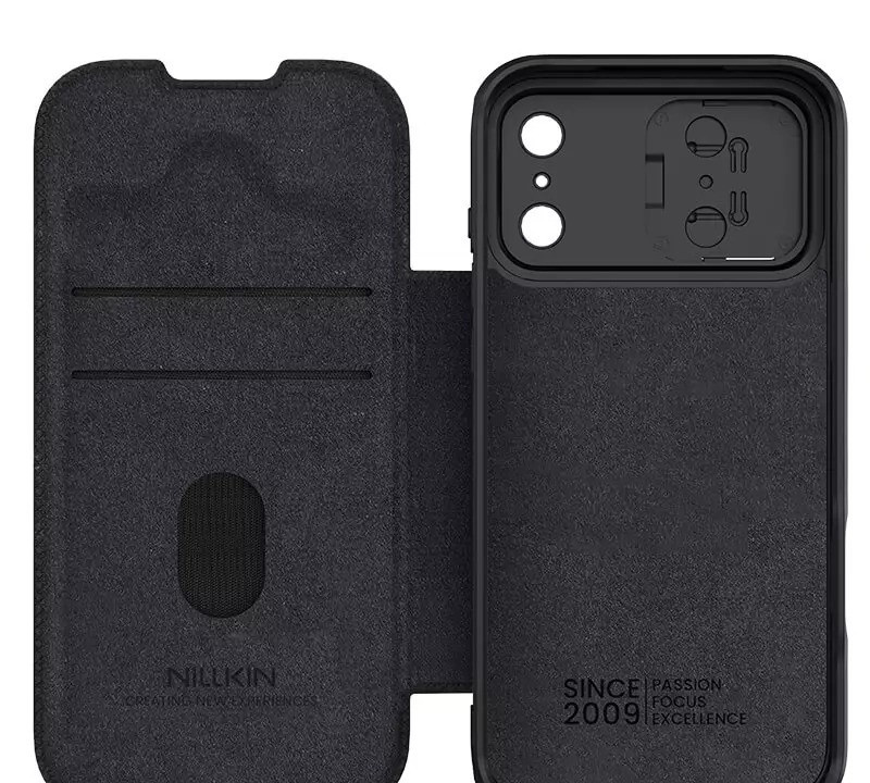 کیف کلاسوری نیلکین مدل Qin Pro Leather مناسب برای گوشی موبایل اپل iPhone 17 Pro