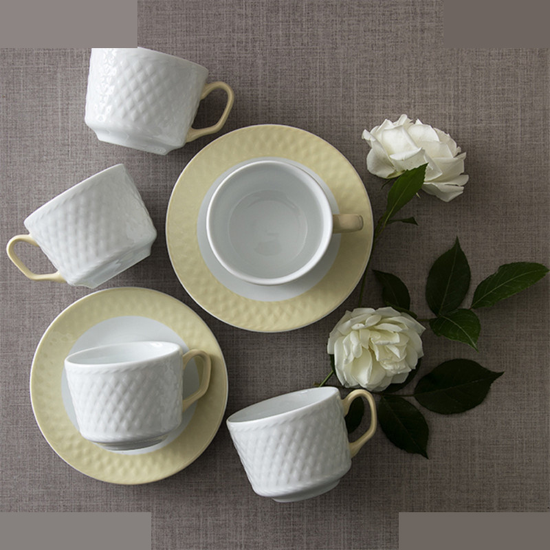 سرویس چای خوری 12 پارچه چینی زرین ایران مدل رادیانس فنجان نعلبکی آداجیو درجه عالی