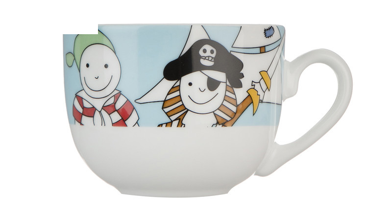 سرویس غذا خوری 5 پارچه کودک چینی زرین ایران سری ایتالیا اف مدل Payret درجه عالی