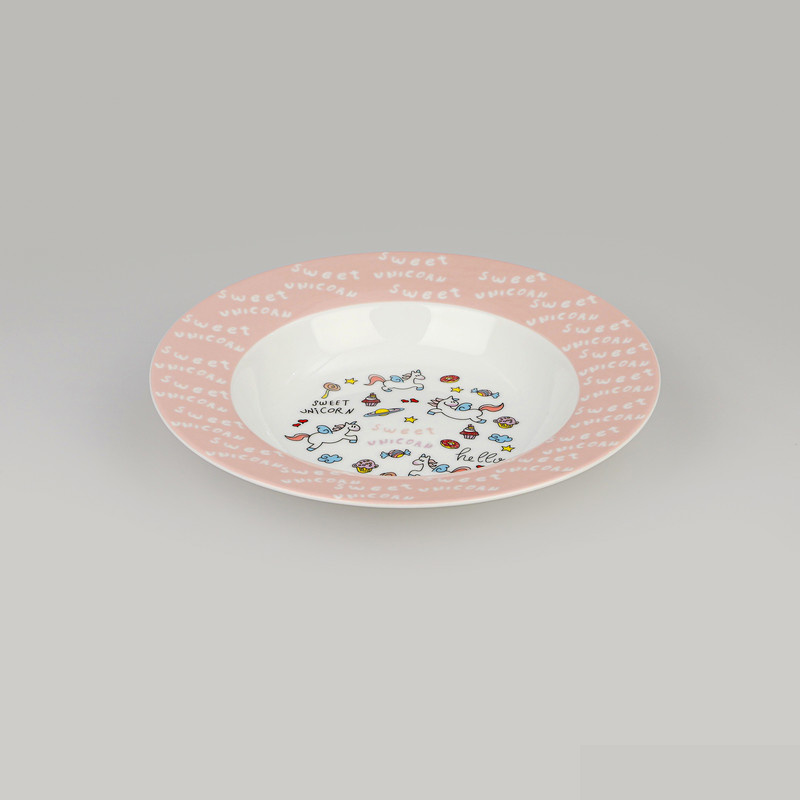 سرویس غذاخوری 5 پارچه کودک چینی زرین ایران مدل لیتل پونی درجه عالی