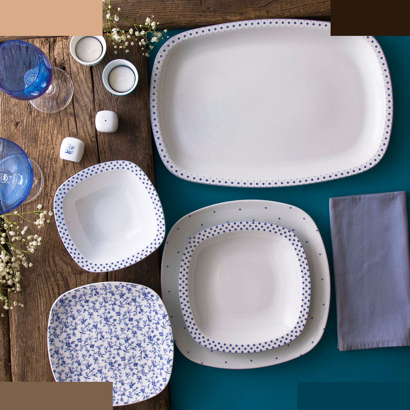 سرویس غذاخوری 27 پارچه 6 نفر چینی زرین ایران مدل کواترو ورنیکا درجه عالی سرویس غذاخوری 27 پارچه 6 نفر چینی زرین ایران مدل کواترو ورنیکا درجه عالی