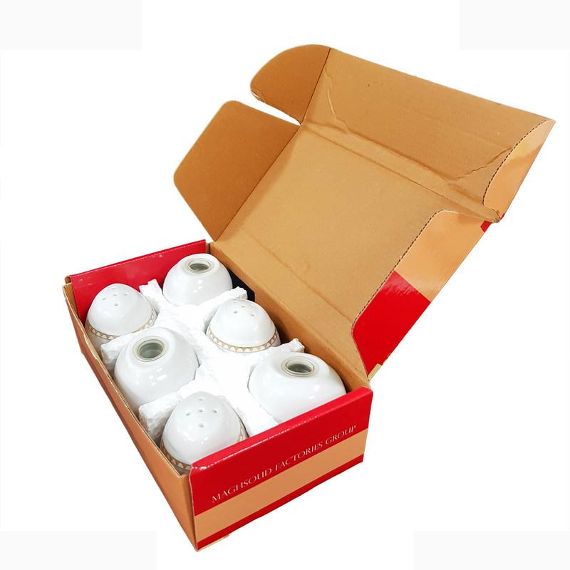 نمکدان چینی مقصود مدل مثلثی کد 33 بسته 6 عددی