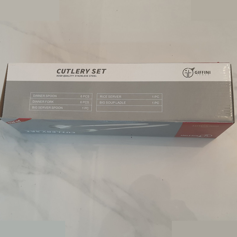 سرویس قاشق و چنگال 14 پارچه جی فی نی مدل 53 لاکچری