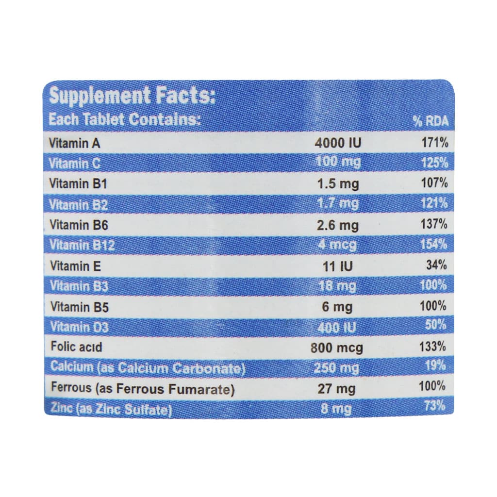 قرص مولتی پریناتال ویتاول قرص مولتی پریناتال ویتاول
