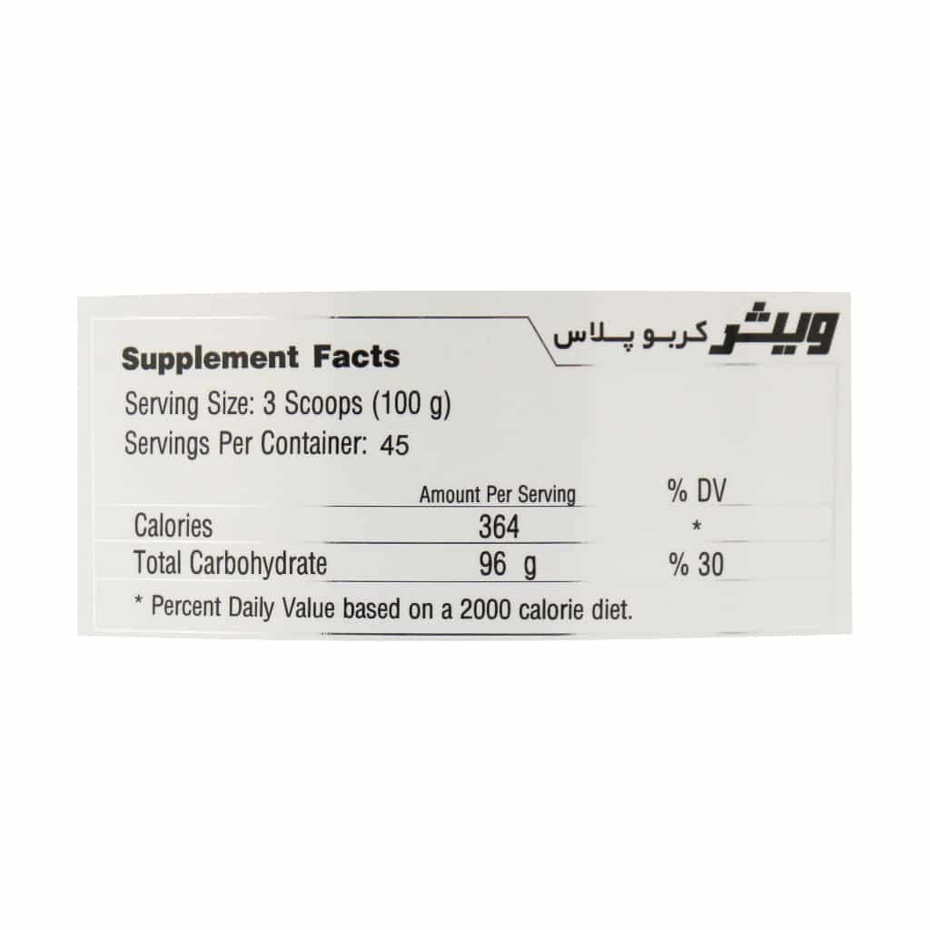 پودر کربو پلاس ویثر 4540 گرم پودر کربو پلاس ویثر 4540 گرم