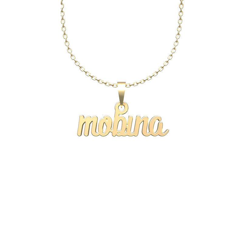 گردنبند طلا 18 عیار زنانه مدوپد مدل mobina گردنبند طلا 18 عیار زنانه مدوپد مدل mobina