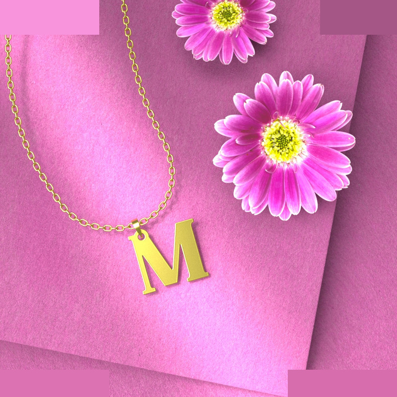 گردنبند طلا 18 عیار زنانه مدوپد مدل حرف M کد H3-1-1559 گردنبند طلا 18 عیار زنانه مدوپد مدل حرف M کد H3-1-1559