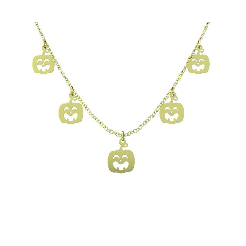 گردنبند طلا 18 عیار زنانه مدوپد مدل هالووین کد RNA17997