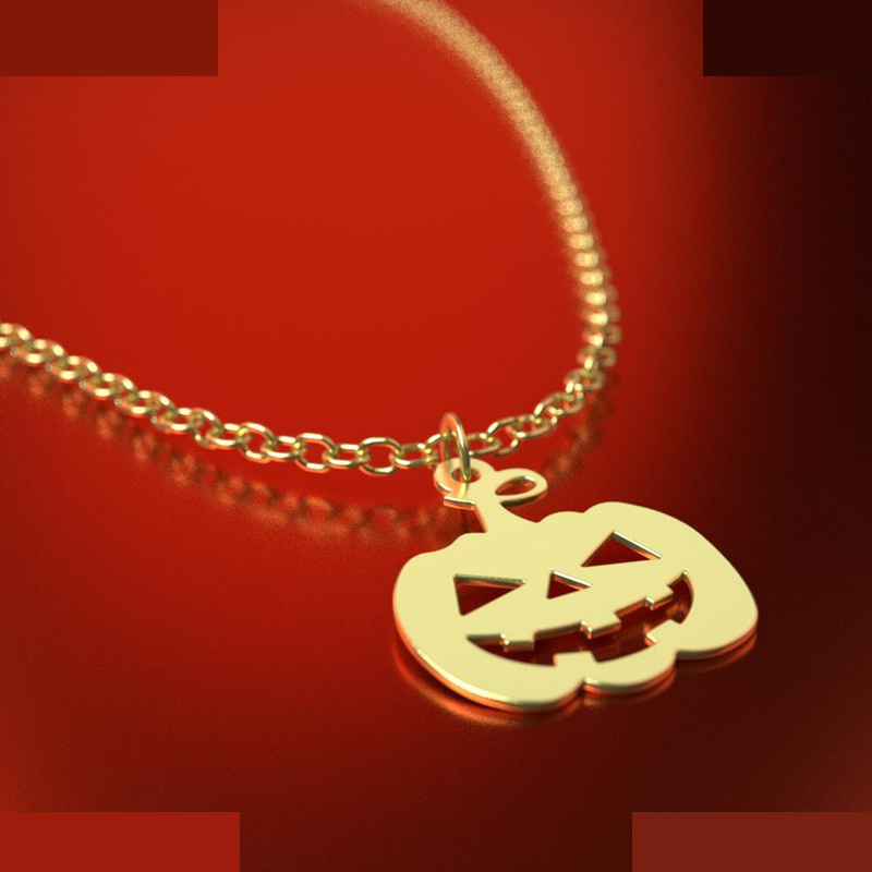 گردنبند طلا 18 عیار زنانه مدوپد مدل هالووین کد RNA18000