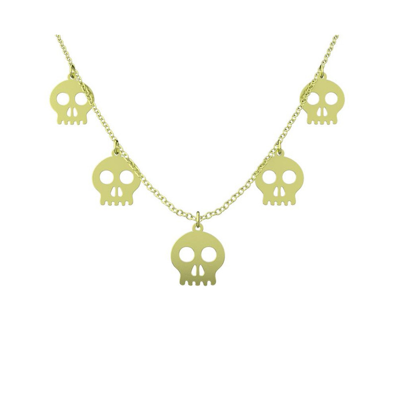 گردنبند طلا 18 عیار زنانه مدوپد مدل هالووین کد RNA18006