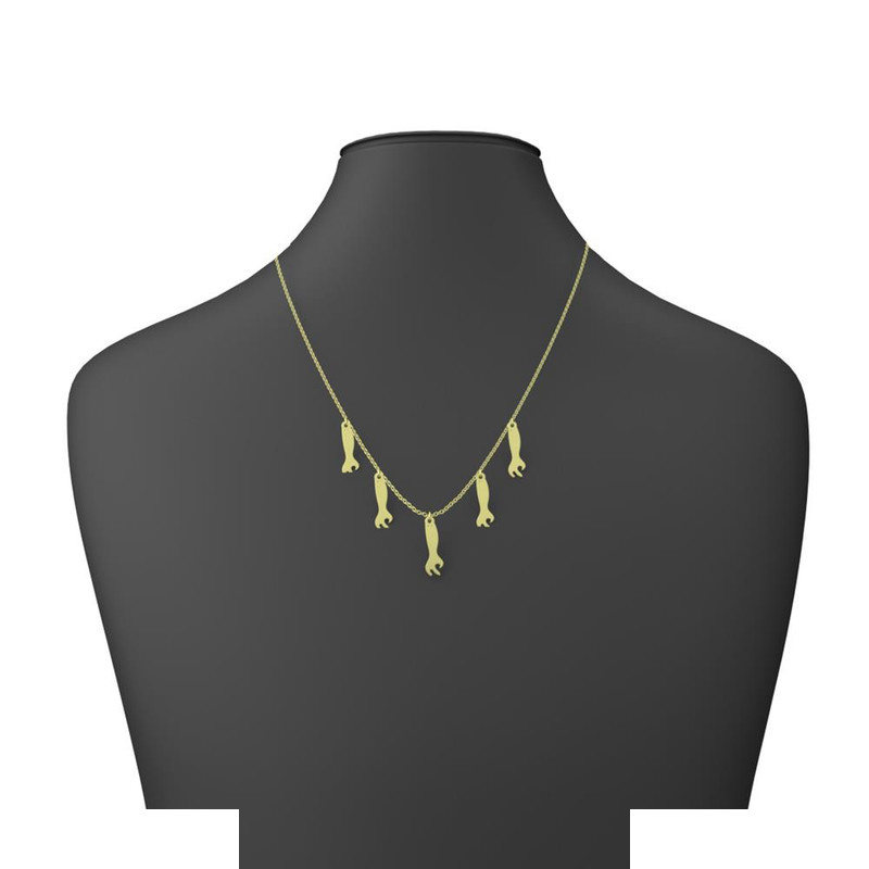 گردنبند طلا 18 عیار زنانه مدوپد مدل هالووین کد RNA18010