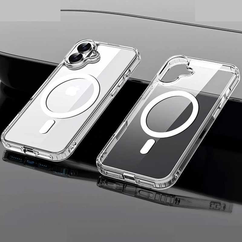 کاور مسیر مدل Clear Magnetic Magsafe مناسب برای گوشی موبایل اپل Iphone 16 کاور مسیر مدل Clear Magnetic Magsafe مناسب برای گوشی موبایل اپل Iphone 16