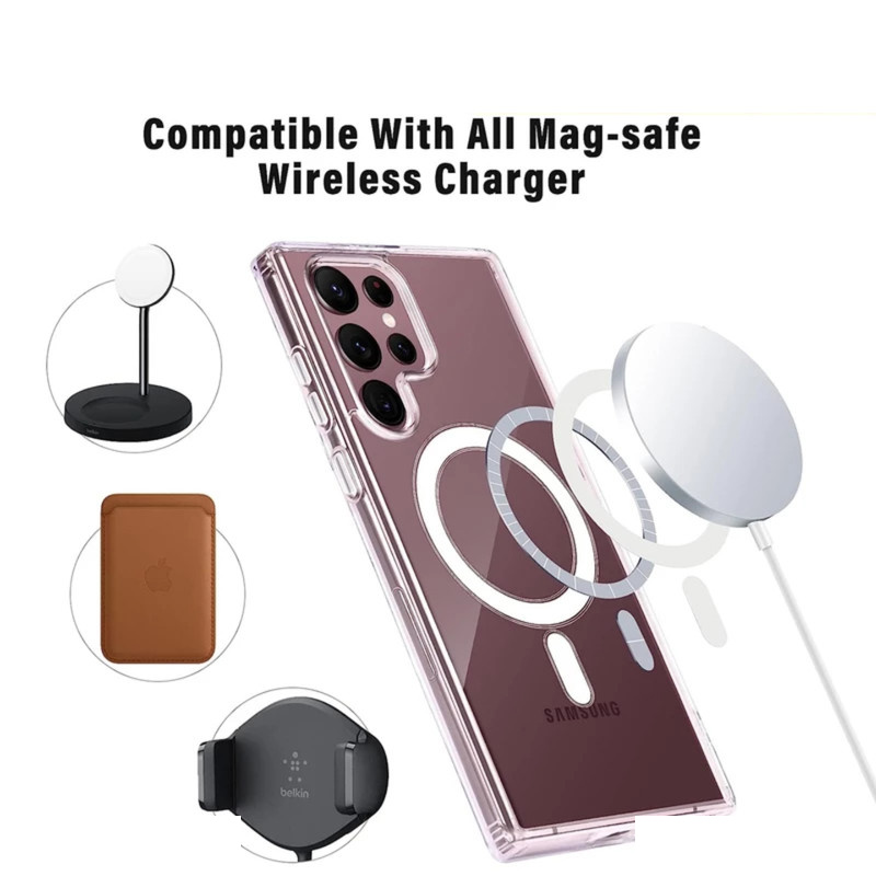کاور مدل clear magsafe کد 25 مناسب برای گوشی موبایل سامسونگ GALAXY S22 ULTRA کاور مدل clear magsafe کد 25 مناسب برای گوشی موبایل سامسونگ GALAXY S22 ULTRA