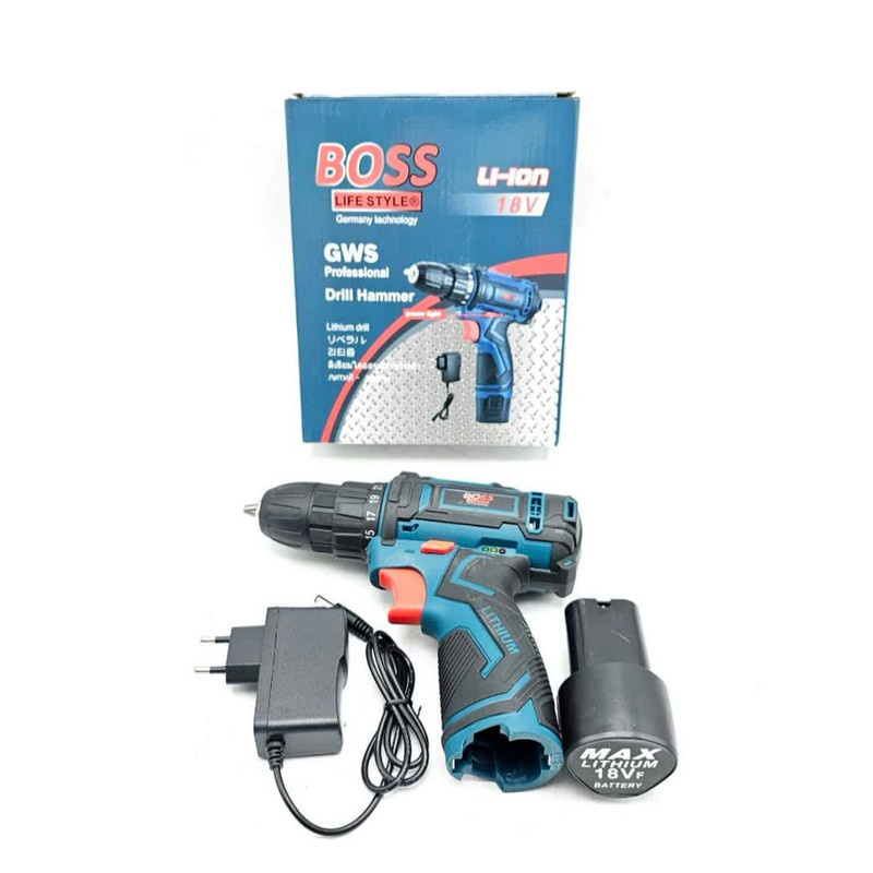 دریل پیچ گوشتی شارژی باس مدل 18V-liion دریل پیچ گوشتی شارژی باس مدل 18V-liion