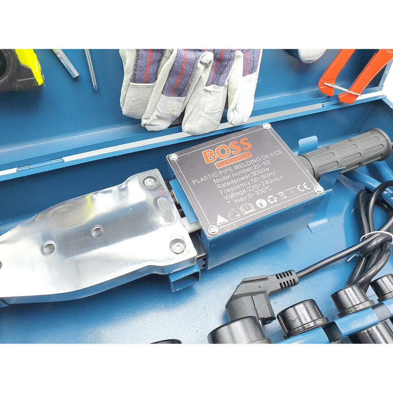 دستگاه اتو لوله پلیمری باس مدل 3000W مجموعه 15 عددی دستگاه اتو لوله پلیمری باس مدل 3000W مجموعه 15 عددی