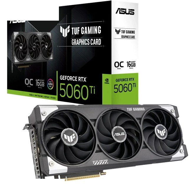 کارت گرافیک ایسوس مدل ASUS TUF Gaming GeForce RTX 5060Ti 16GB GDDR7 OC Edition