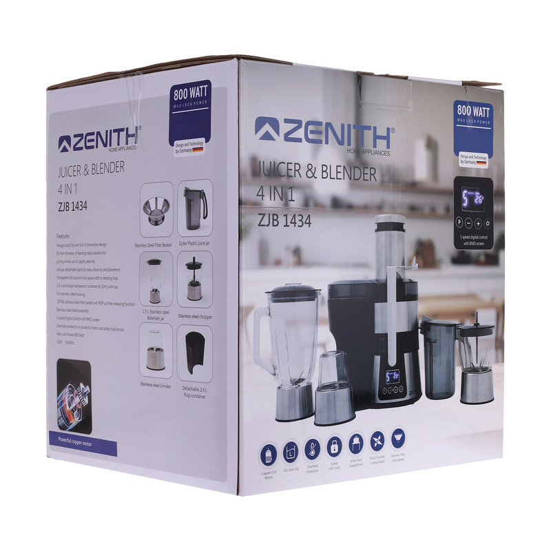 آبمیوه گیری زنیت مدل ZJB-1434 آبمیوه گیری زنیت مدل ZJB-1434