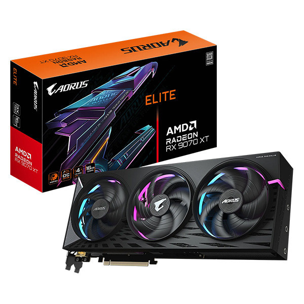 کارت گرافیک گیگابایت آروس مدل Radeon RX 9070 XT ELITE OC 16G کارت گرافیک گیگابایت آروس مدل Radeon RX 9070 XT ELITE OC 16G