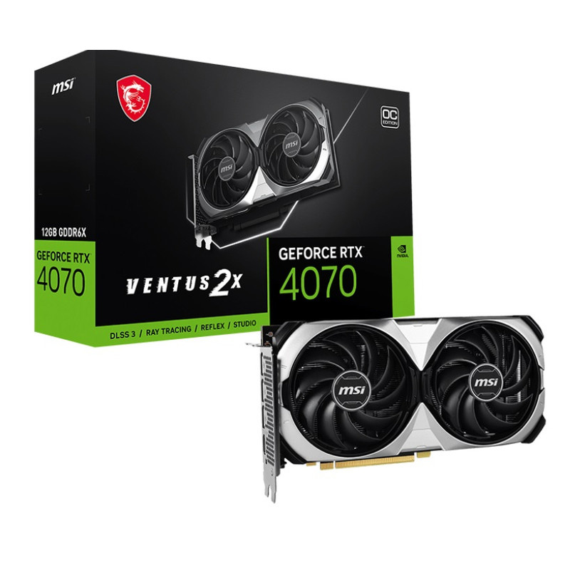 کارت گرافیک ام اس آی مدل GeForce RTX™ 4070 VENTUS 2X 12G OC کارت گرافیک ام اس آی مدل GeForce RTX™ 4070 VENTUS 2X 12G OC