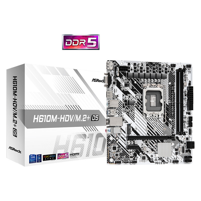 مادربرد ازراک مدل H610M-HDV/M.2 Plus D5