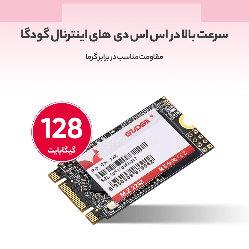 اس اس دی اینترنال گودگا مدل M.2_2242 ظرفیت 128 گیگابایت