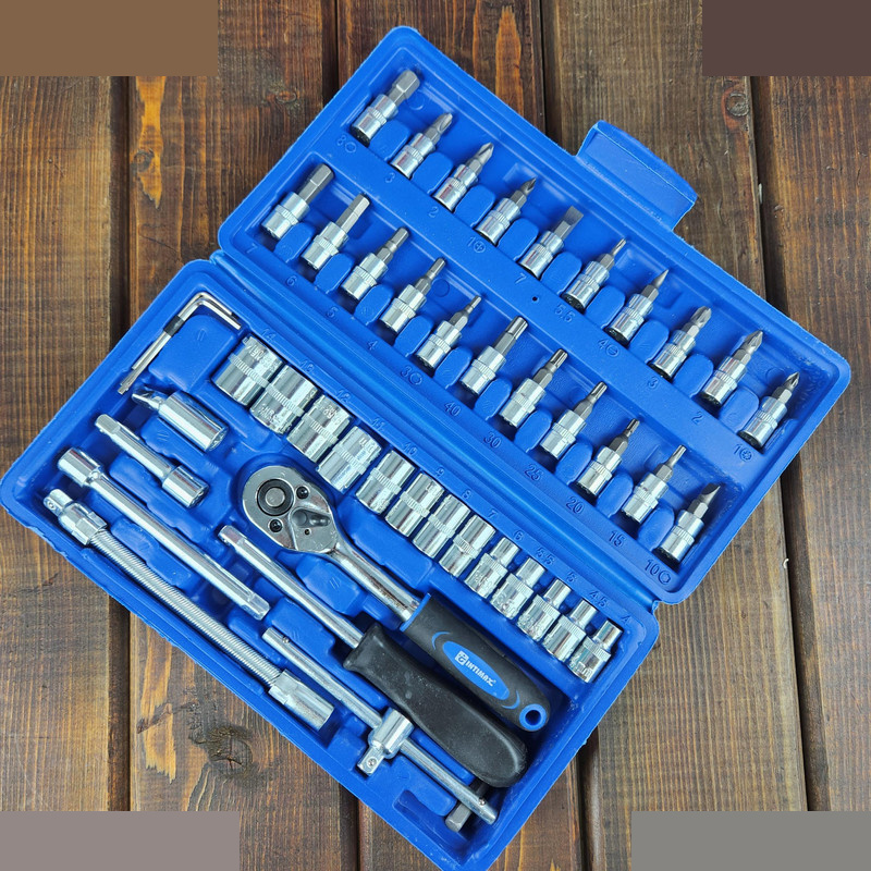 آچار بکس اینتیمکث کد GHR198 مجموعه 46 عددی آچار بکس اینتیمکث کد GHR198 مجموعه 46 عددی
