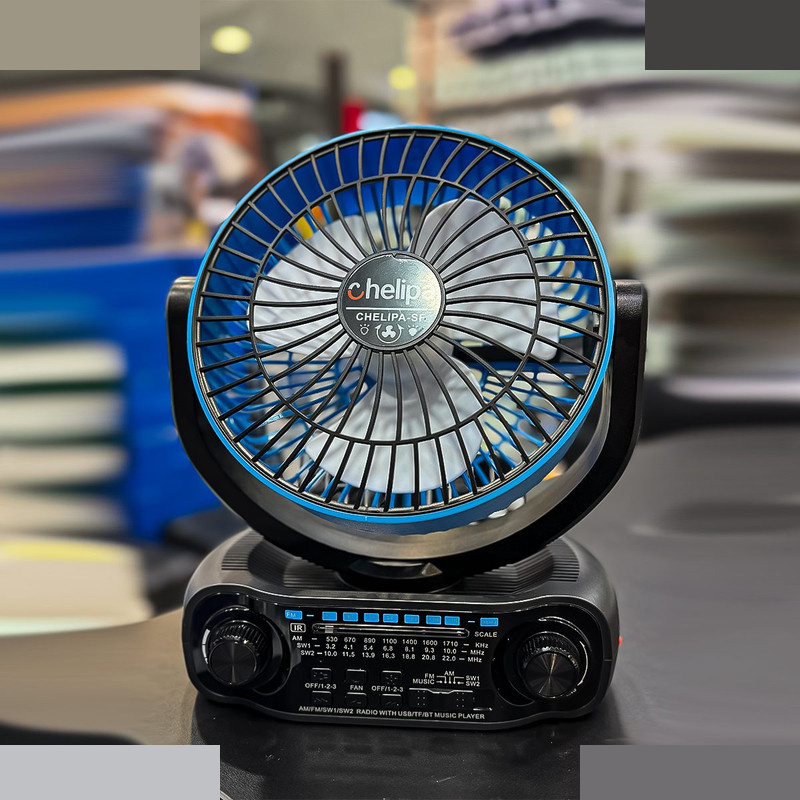 اسپیکر قابل حمل چلیپا مدل Fan Solar Power ظرفیت 4000 میلی آمپر ساعت