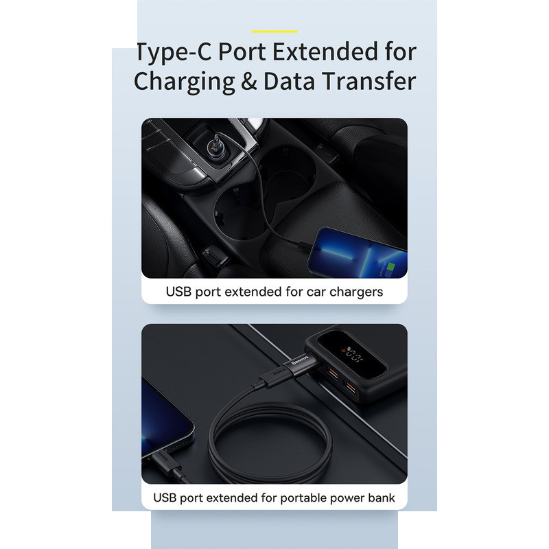 مبدل USB 3.1 به USB-C بیسوس مدل 10Gbps-OTG مبدل USB 3.1 به USB-C بیسوس مدل 10Gbps-OTG