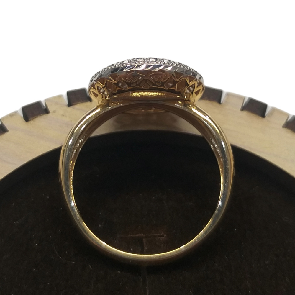 انگشتر طلا 18 عیار زنانه تراش سایز 54-55 قابل تغییر سایز انگشتر طلا 18 عیار زنانه تراش سایز 54-55 قابل تغییر سایز