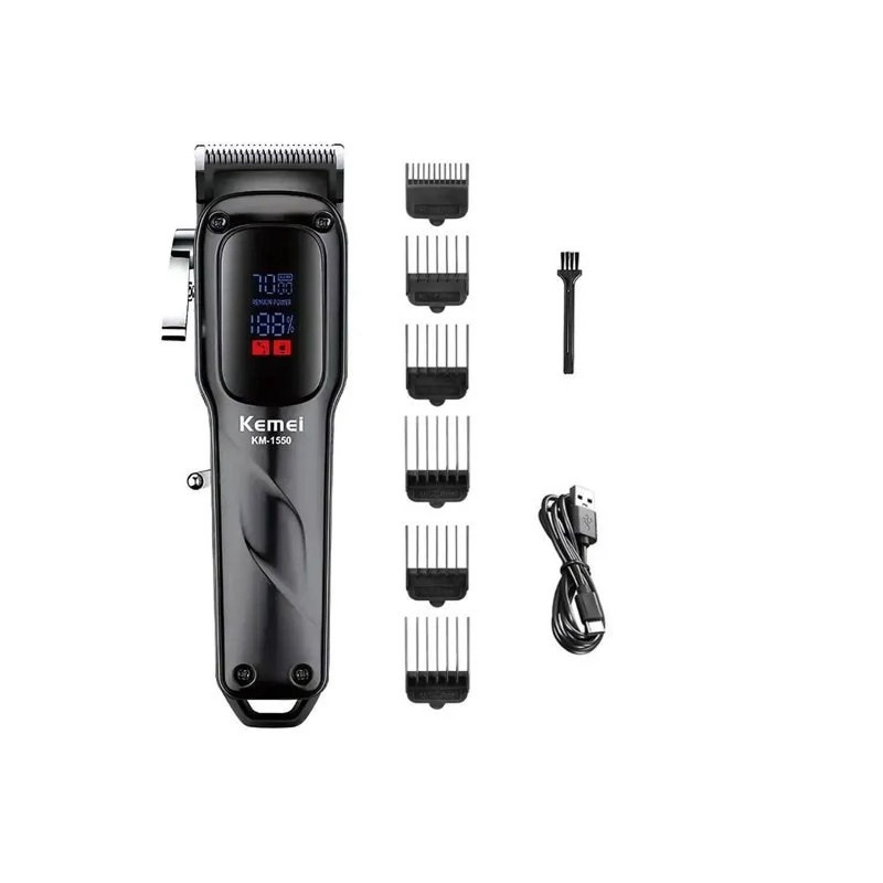 ماشین اصلاح موی سر و صورت شارژی کیمی مدل KM-1550plus ماشین اصلاح موی سر و صورت شارژی کیمی مدل KM-1550plus