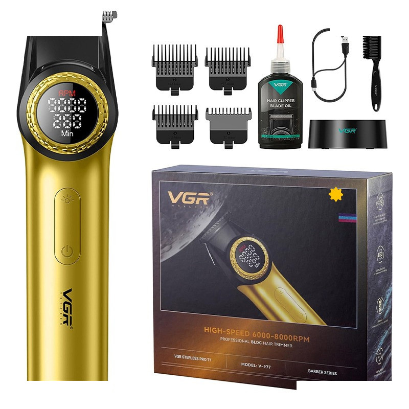 ماشین اصلاح موی سر و صورت شارژی وی جی ار مدل V-977 بسته دو عددی ماشین اصلاح موی سر و صورت شارژی وی جی ار مدل V-977 بسته دو عددی