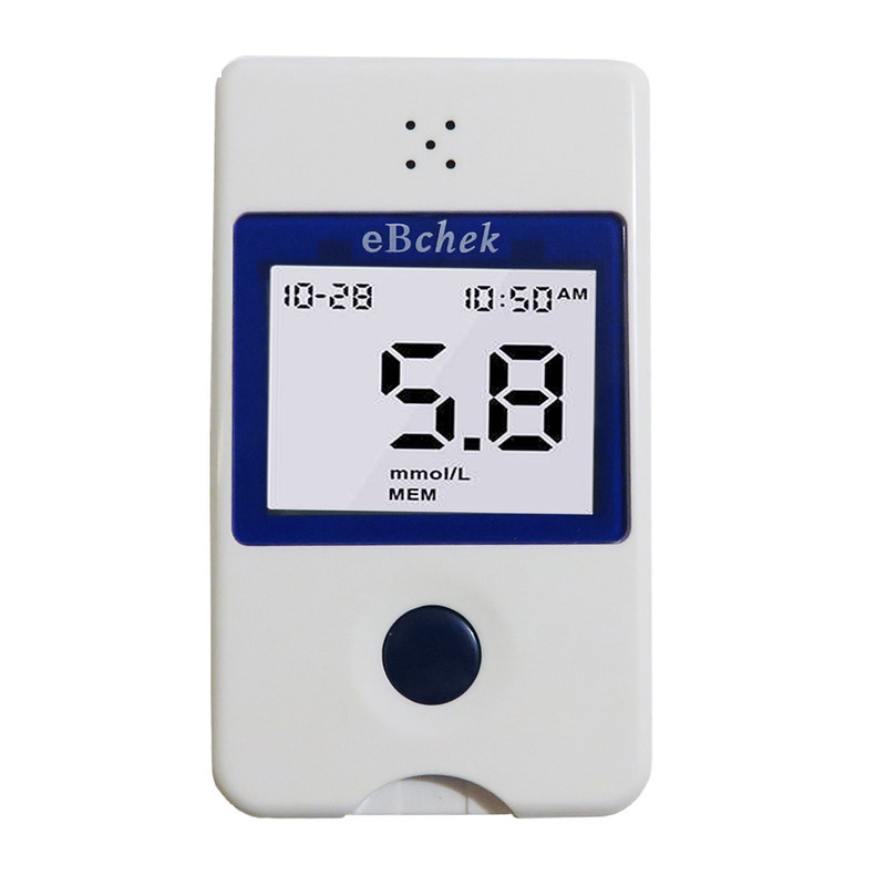 دستگاه تست قند خون ای بی چک مدل EB 01 به همراه نوار تست قند خون بسته 50 عددی و سوزن بسته 50 عددی دستگاه تست قند خون ای بی چک مدل EB 01 به همراه نوار تست قند خون بسته 50 عددی و سوزن بسته 50 عددی