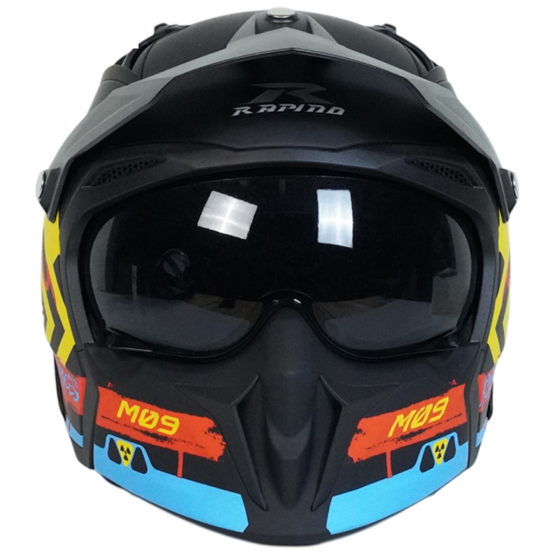 کلاه کاسکت فک جداشونده راپیدو مدل 890+ mt09 danger