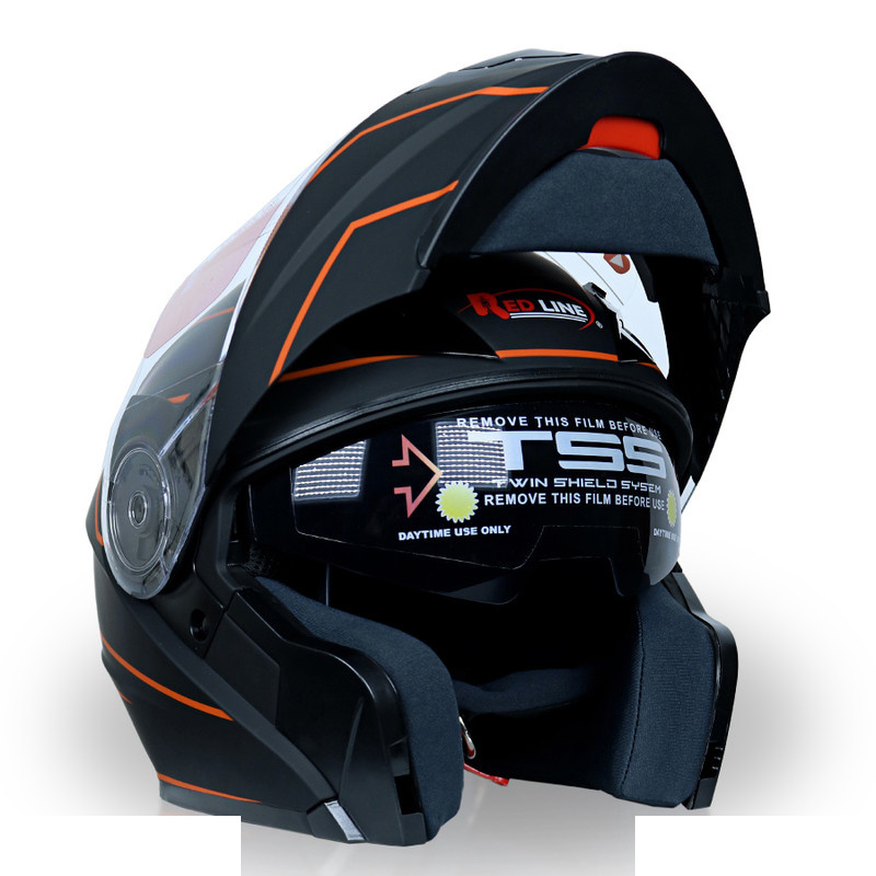 کلاه کاسکت فک متحرک ردلاین مدل 939 x orng lose