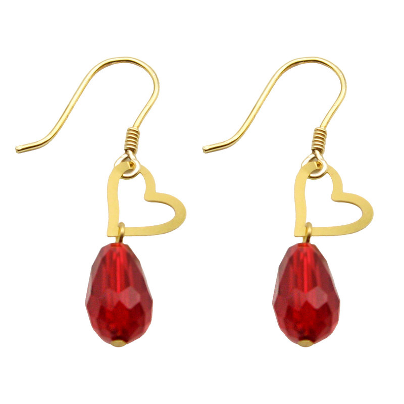 گوشواره طلا 18 عیار زنانه مانچو طرح قلب کد efgs012 گوشواره طلا 18 عیار زنانه مانچو طرح قلب کد efgs012