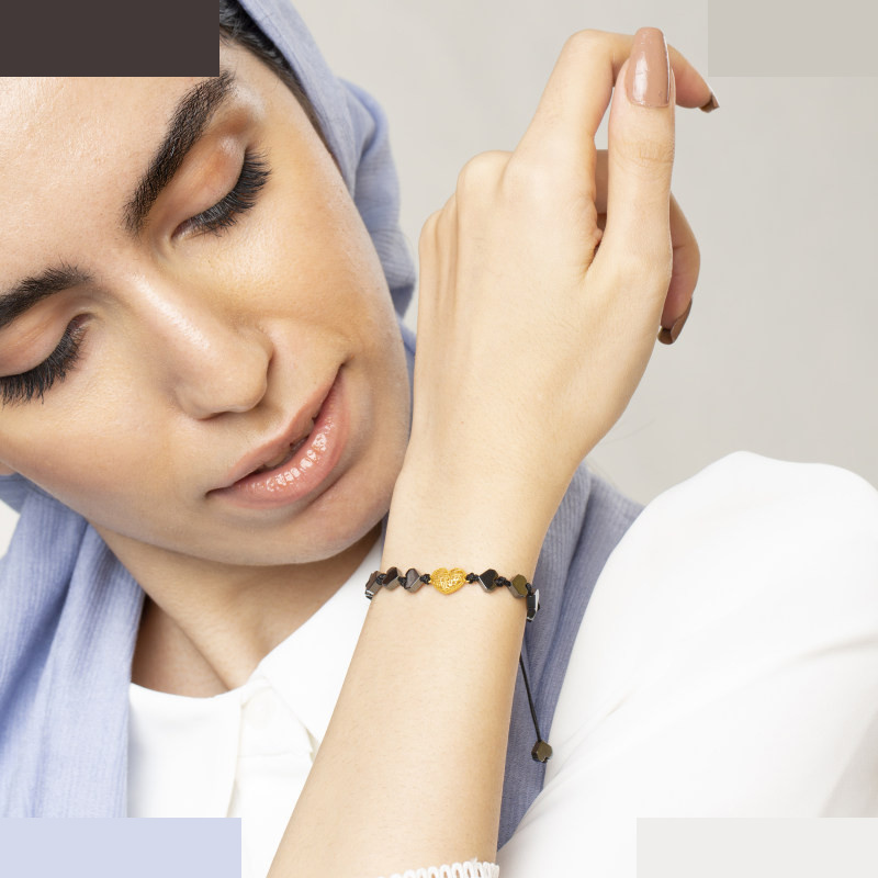 دستبند طلا 18 عیار زنانه مانچو مدل bfg241 دستبند طلا 18 عیار زنانه مانچو مدل bfg241