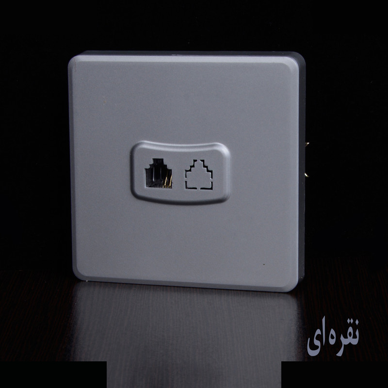 پریز تلفن خیام الکتریک مدل لوکس کد KH873 پریز تلفن خیام الکتریک مدل لوکس کد KH873