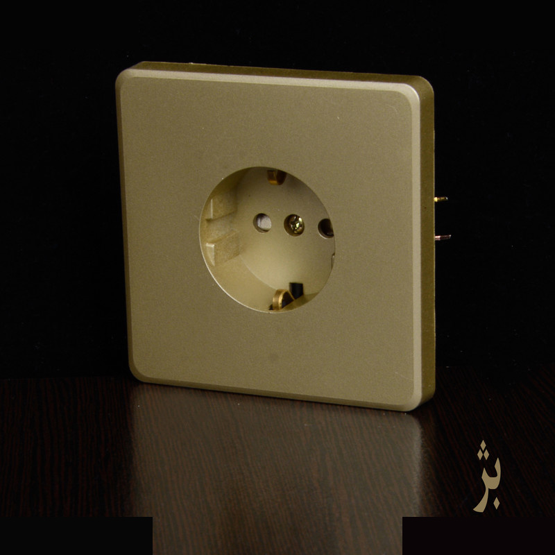 پریز برق ارت دار خیام الکتریک مدل لوکس کد KH876 پریز برق ارت دار خیام الکتریک مدل لوکس کد KH876